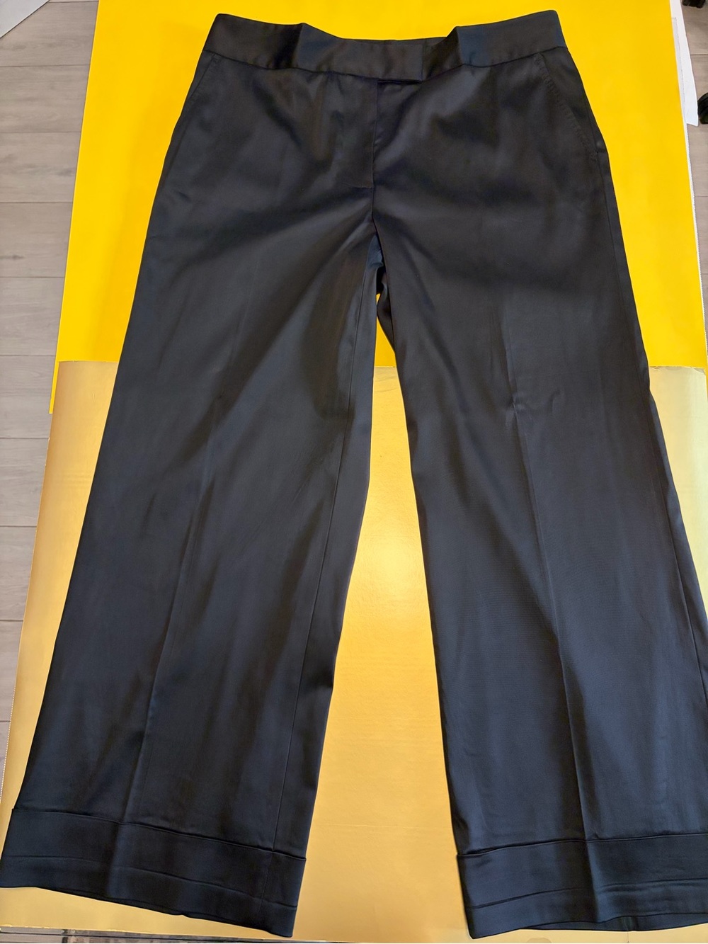Sutton Studio Straight Leg Pants in Black Size 12 SKU0144